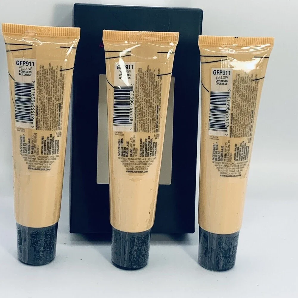 3 Pack L.A. Girl Pro.prep Correcting Primer- 1 OZ EA Yellow GFP911